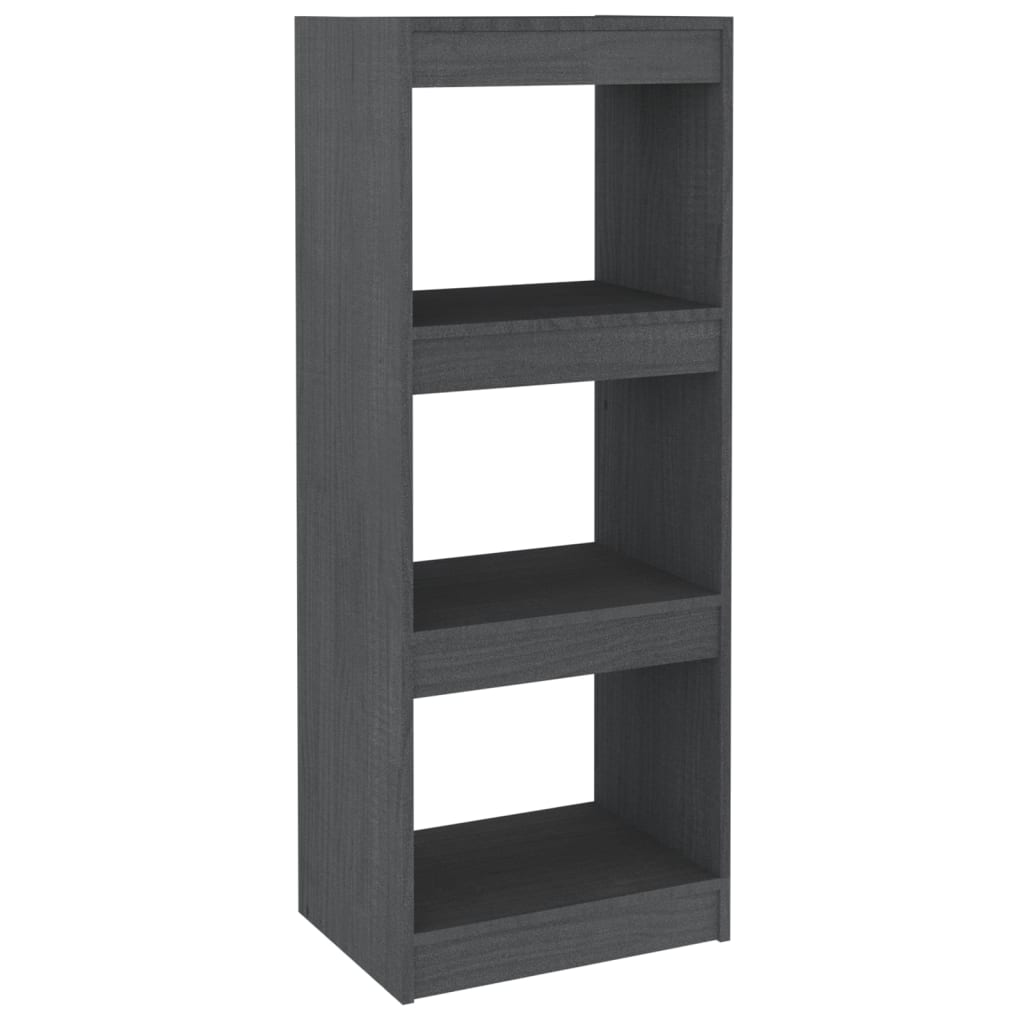 vidaXL Βιβλιοθήκη/Διαχωριστικό Χώρου Γκρι 40x30x103,5 εκ. Ξύλο Πεύκου