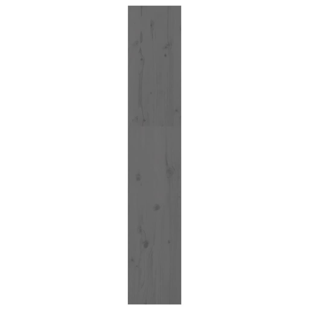 vidaXL Βιβλιοθήκη/Διαχωριστικό Χώρου Γκρι 60x30x167,5 εκ. Μασίφ Πεύκο