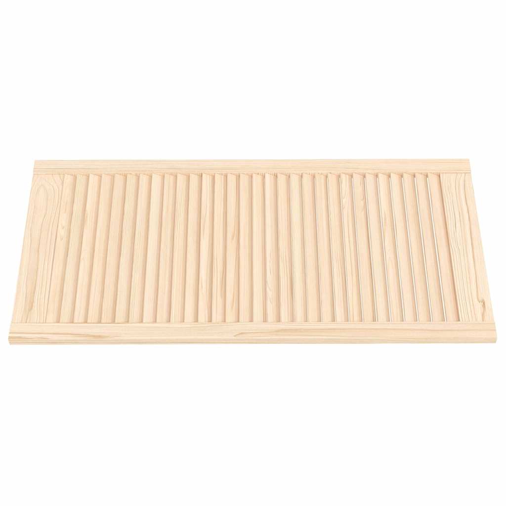 vidaXL Πορτάκια με Περσίδες 2 Τεμ. 99,3x49,4 εκ. από Μασίφ Ξύλο Πεύκου