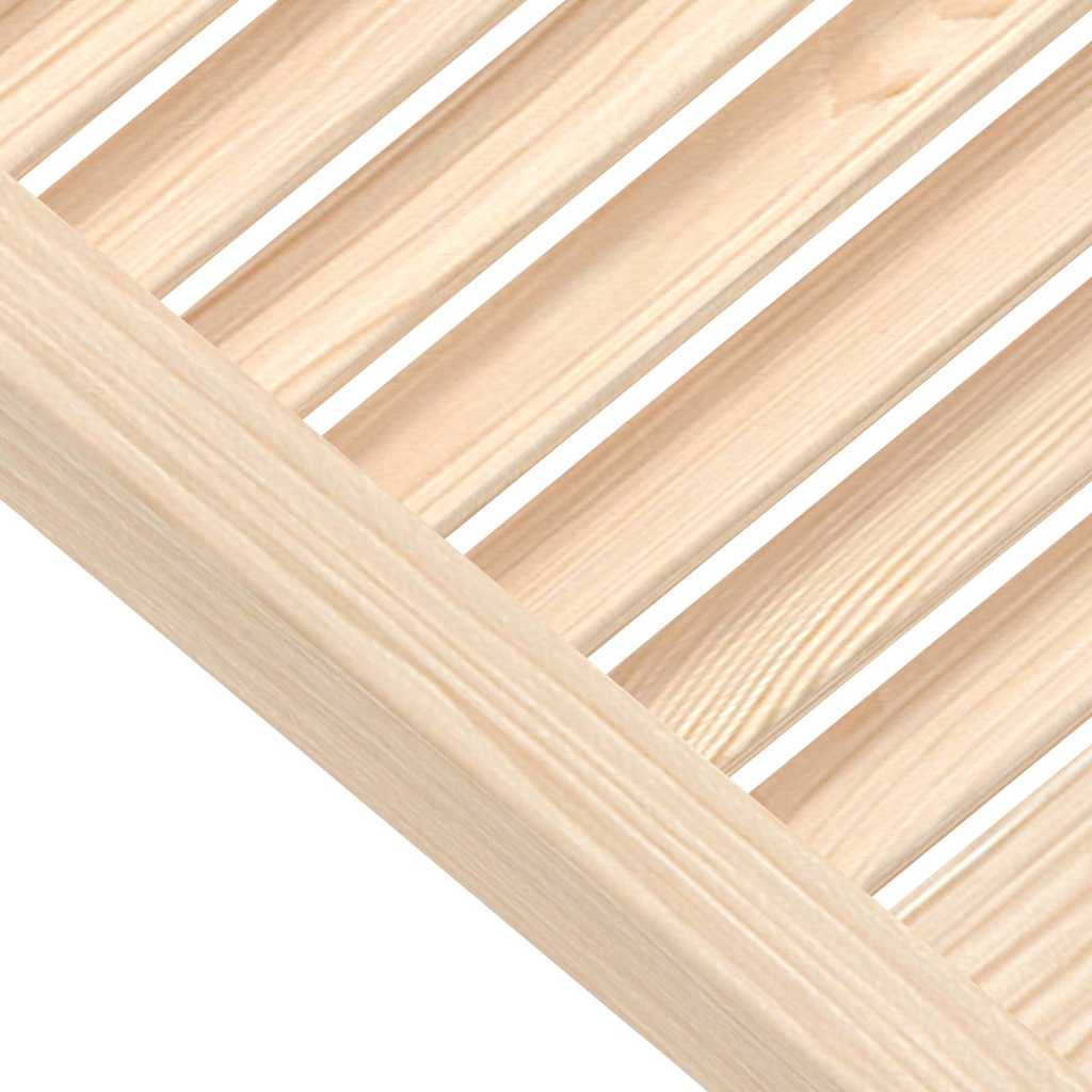 vidaXL Πορτάκια με Περσίδες 2 Τεμ. 99,3x49,4 εκ. από Μασίφ Ξύλο Πεύκου