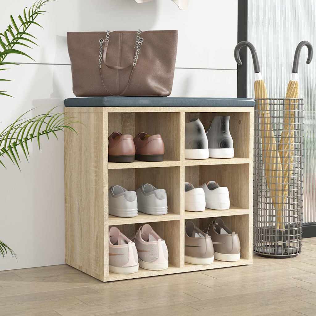 vidaXL Παπουτσοθήκη Sonoma Δρυς 52,5 x 30 x 50 εκ.