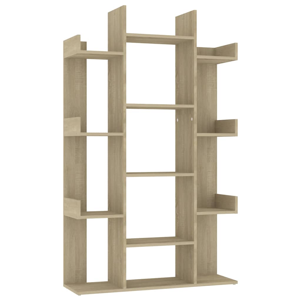 vidaXL Βιβλιοθήκη Sonoma Δρυς 86 x 25,5 x 140 εκ. από Επεξ. Ξύλο