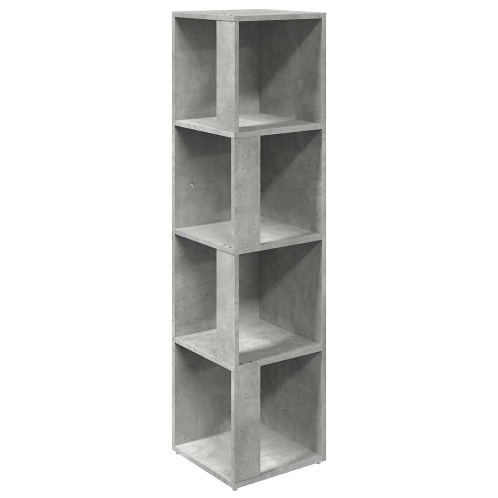 vidaXL Ντουλάπι Γωνία Γκρι Σκυρ. 33 x 33 x 132 εκ. από Μοριοσανίδα