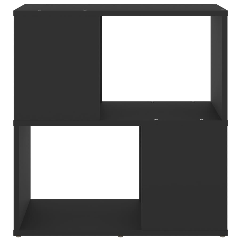 vidaXL Βιβλιοθήκη Μαύρη 60 x 24 x 63 εκ. από Επεξ. Ξύλο