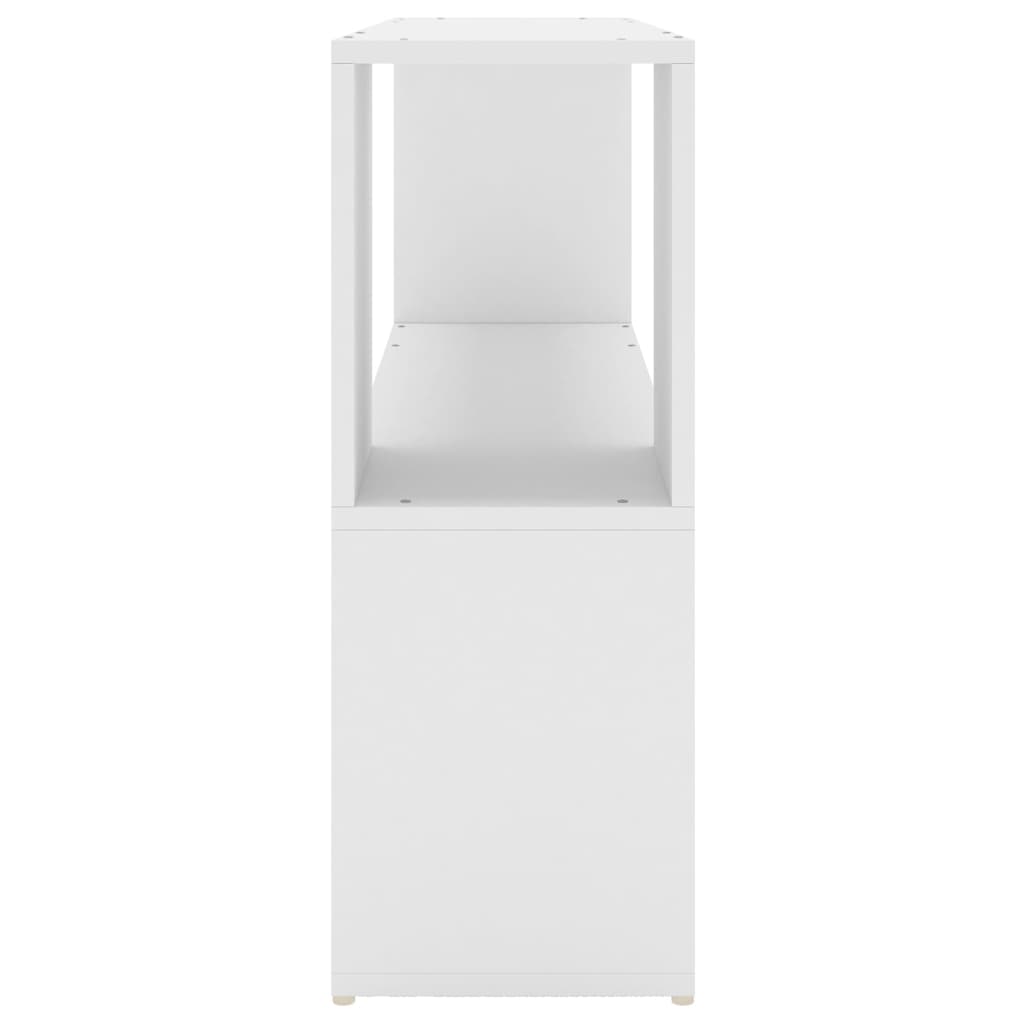 vidaXL Βιβλιοθήκη Λευκή 100 x 24 x 63 εκ. από Επεξεργασμένο Ξύλο