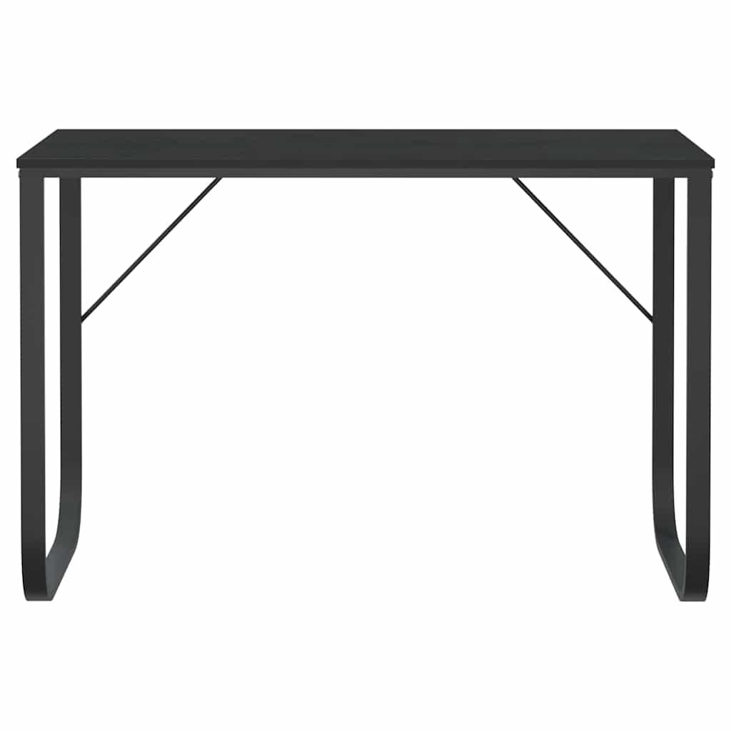 vidaXL Γραφείο Υπολογιστή Μαύρο 110 x 60 x 73 εκ. από Μοριοσανίδα