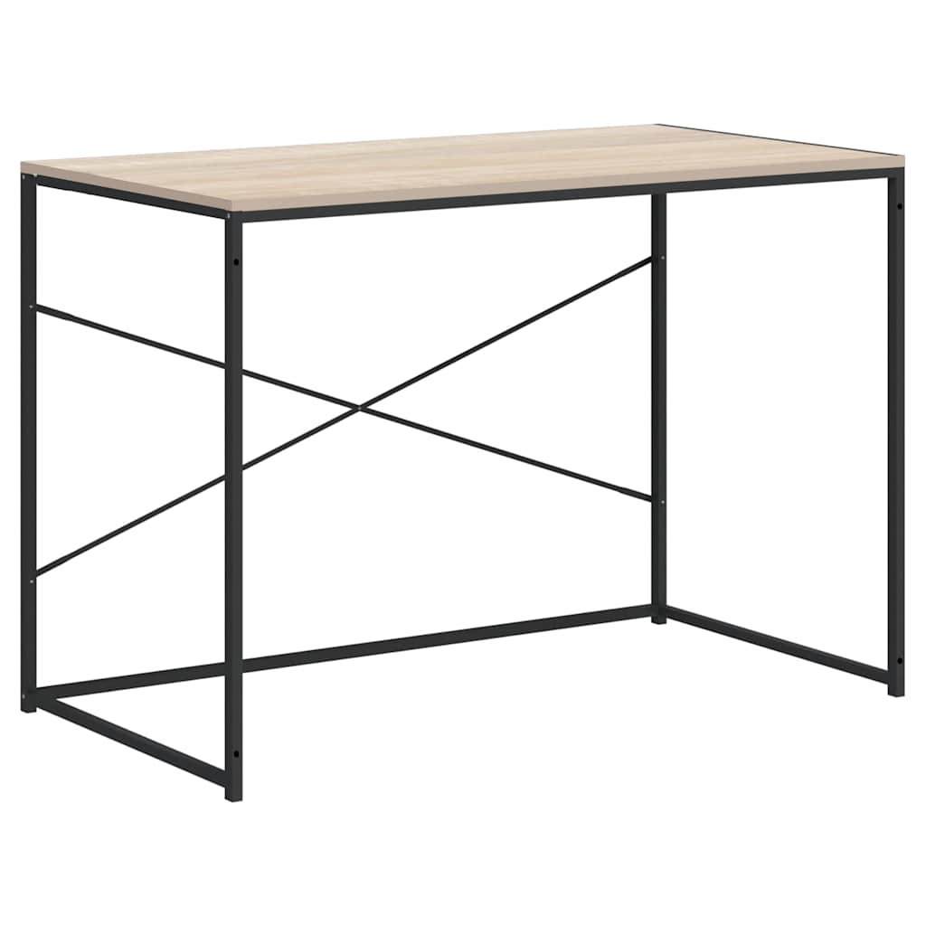 vidaXL Γραφείο Υπολογιστή Μαύρο 110 x 60 x 70 εκ. Επεξεργασμένο Ξύλο
