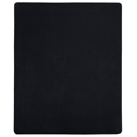 vidaXL Σεντόνια με Λάστιχο 2 τεμ. Μαύρα 180x200 εκ. Βαμβακερό Ζέρσεϊ