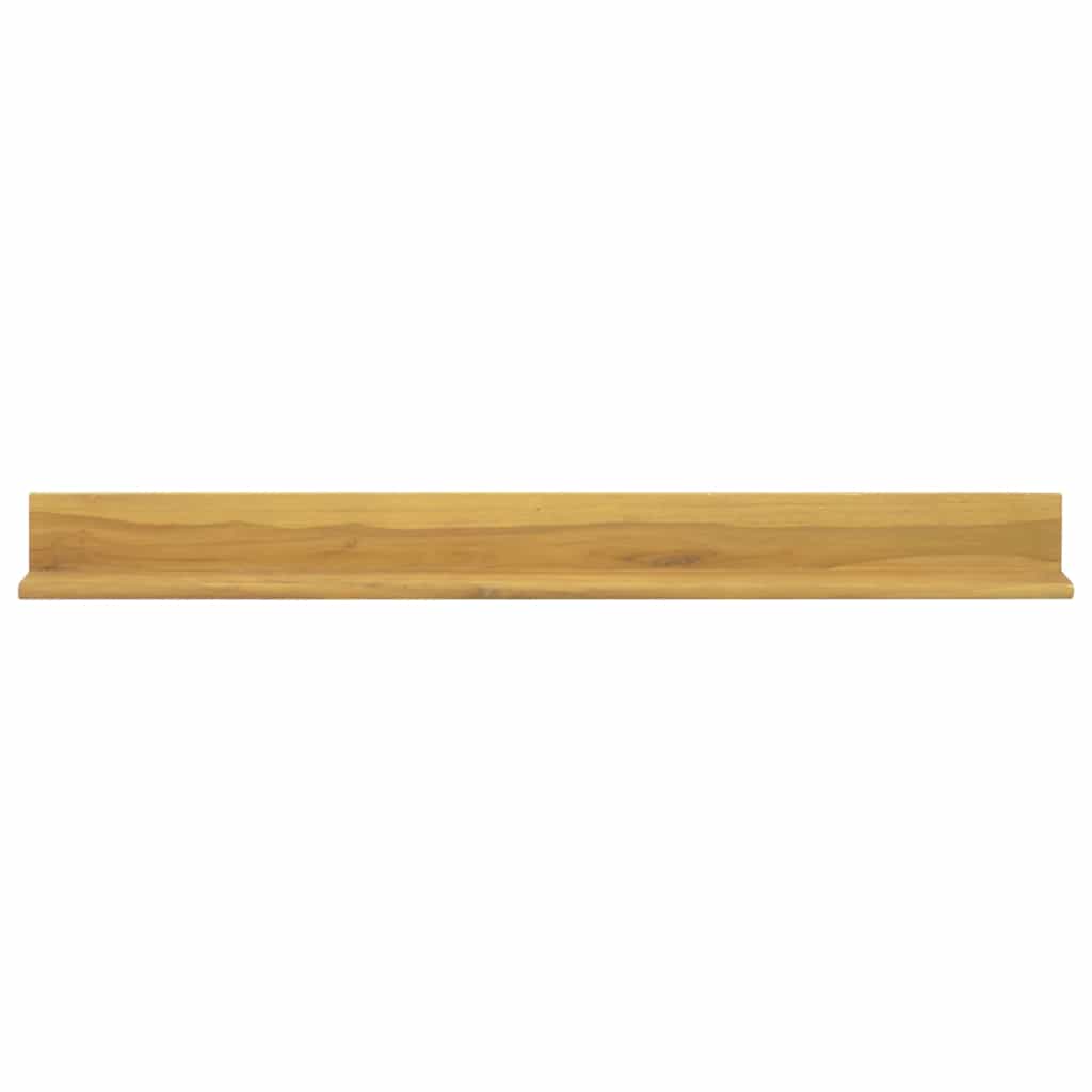 vidaXL Ράφια Τοίχου 2 τεμ. 110 x 10 x 10 εκ. από Μασίφ Ξύλο Teak