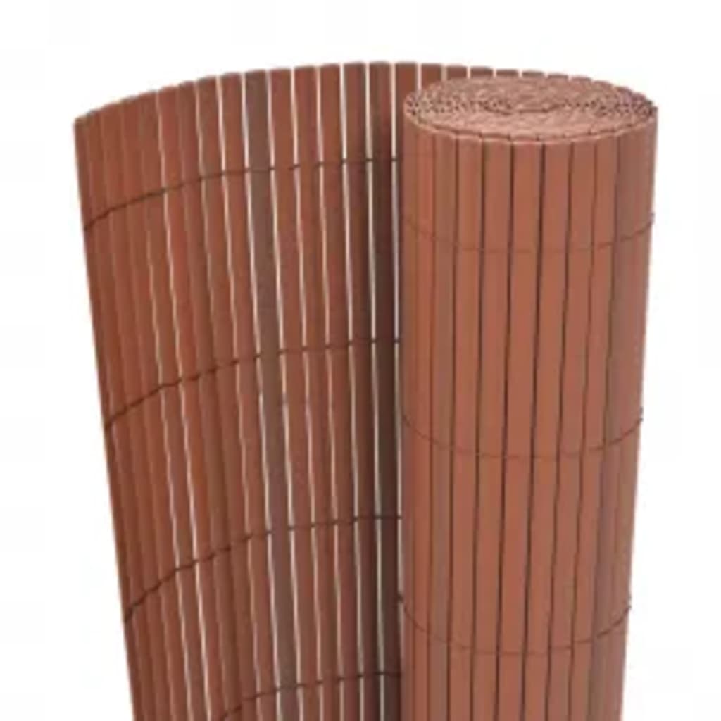 vidaXL Περίφραξη Κήπου Διπλής Όψης Καφέ 110 x 400 εκ.