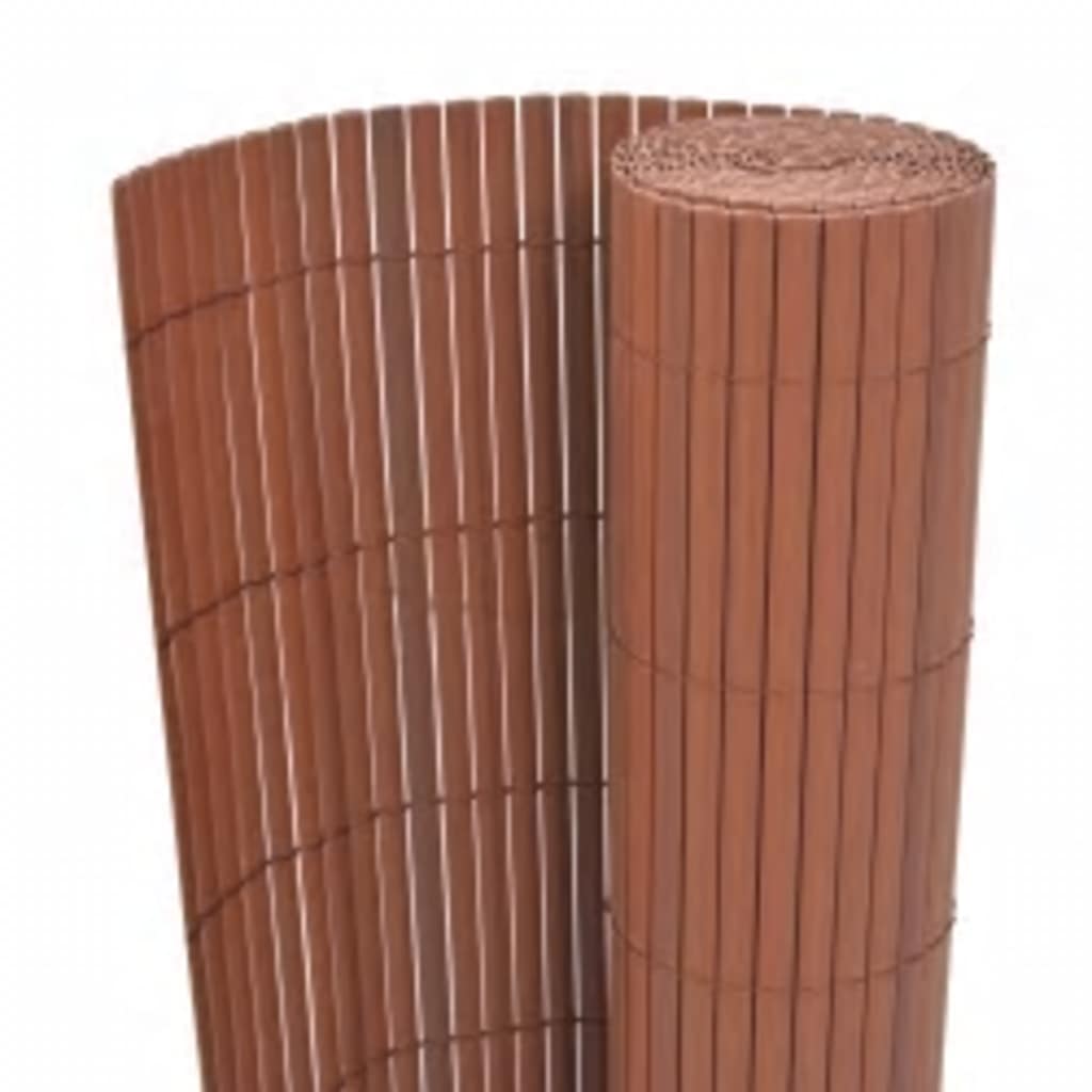 vidaXL Περίφραξη Κήπου Διπλής Όψης Καφέ 110 x 500 εκ.