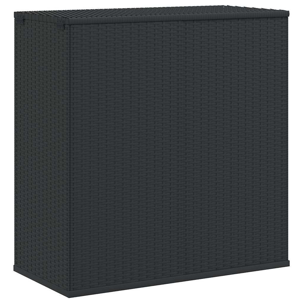 vidaXL Κουτί Μαξιλαριού Κήπου Μαύρο 100x49x103,5 εκ. Ρατάν Πολυαιθ.