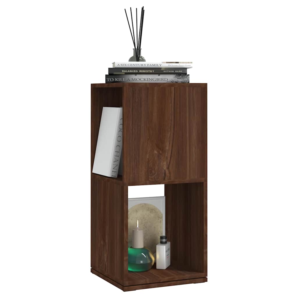 vidaXL Ντουλάπι Περιστρ. Καφέ Δρυς 34,5x34,5x75,5 εκ. Επεξ. Ξύλο