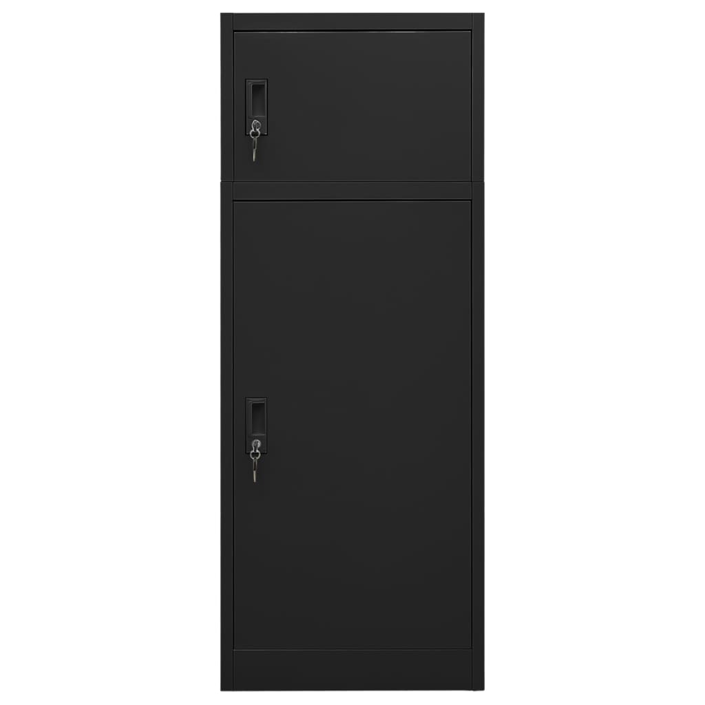 vidaXL Ντουλάπα για Σέλα Μαύρη 53 x 53 x 140 εκ. Ατσάλινη