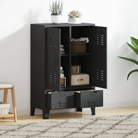 vidaXL Ντουλάπα Βιομηχανική Ανθρακί 67 x 35 x 107 εκ. Ατσάλινη