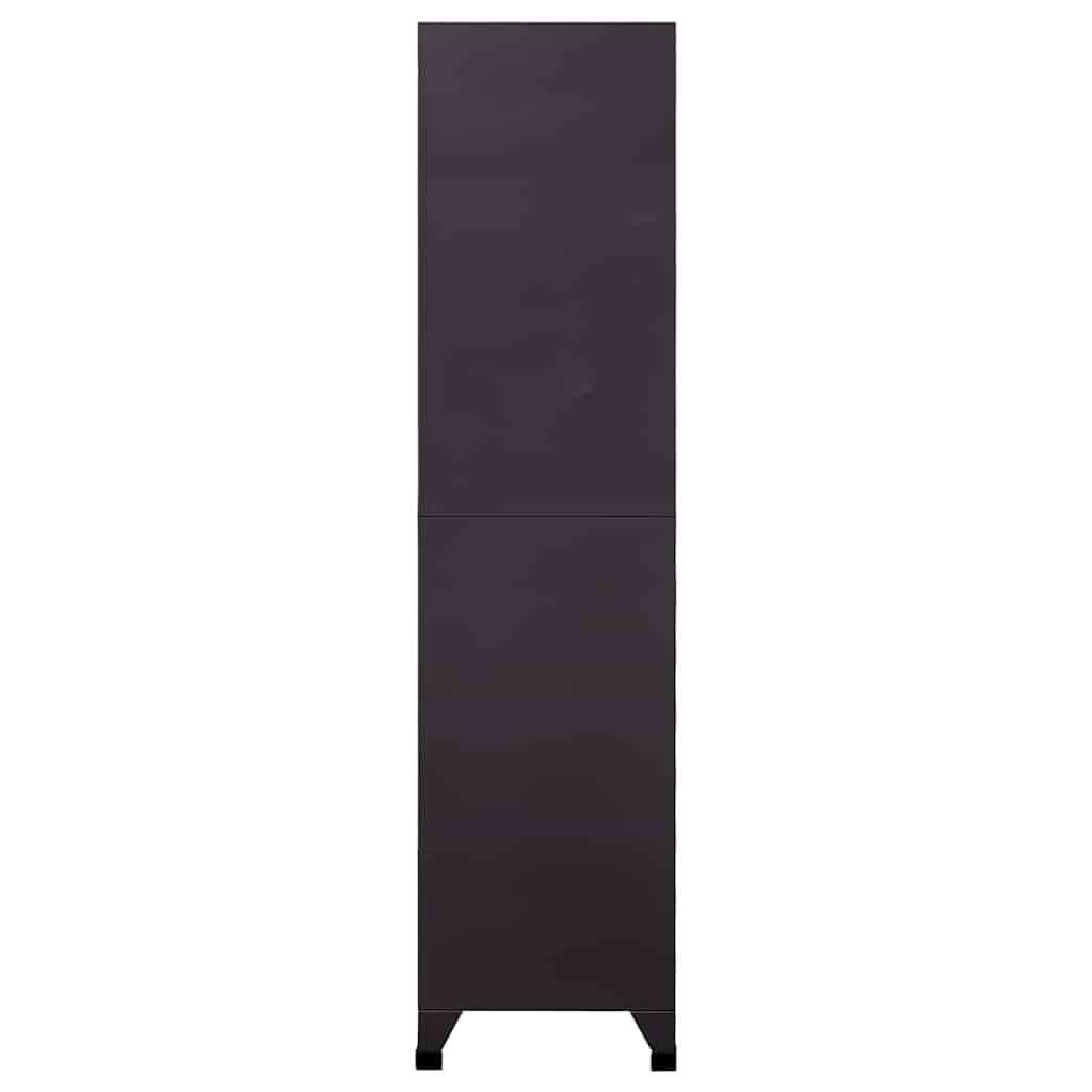 vidaXL Φοριαμός Ανθρακί 90 x 40 x 180 εκ. Ατσάλινος