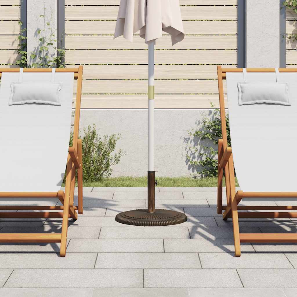 vidaXL Βάση Ομπρέλας Μπρονζέ 45 x 45 x 30 εκ. από Χυτοσίδηρο