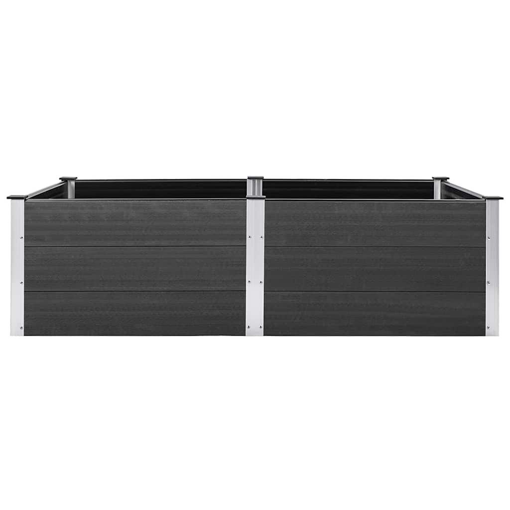 vidaXL Ζαρντινιέρα Υπερυψωμένη Γκρι 200 x 100 x 54 εκ. από WPC