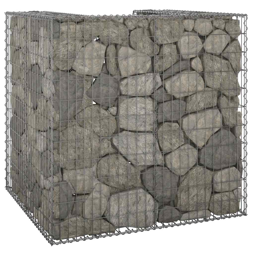 vidaXL Συρματοκιβώτιο Τοίχος για Κάδο 110x100x10 εκ από Γαλβαν. Χάλυβα