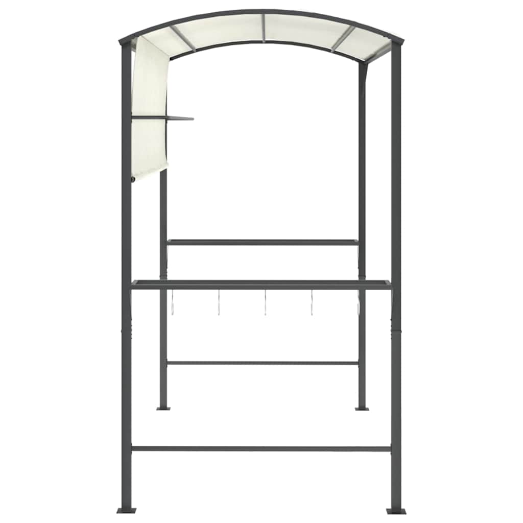 vidaXL Κιόσκι με Οροφή Κρεμ 220 x 110 x 200 εκ.