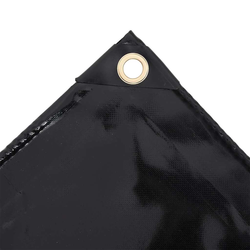 vidaXL Μουσαμάς Μαύρος 650 γρ./μ.² 3 x 3 μ.