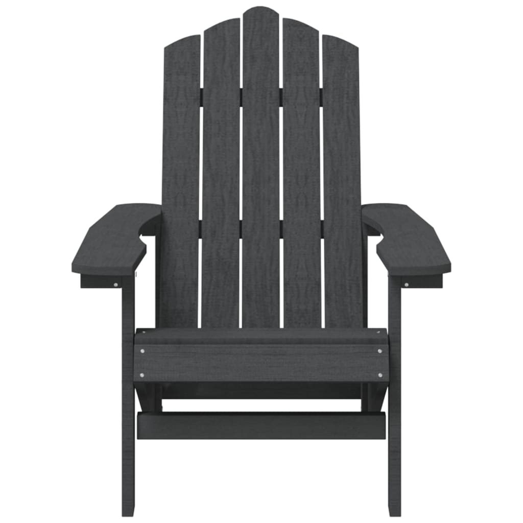 vidaXL Καρέκλα Κήπου Adirondack Ανθρακί από HDPE
