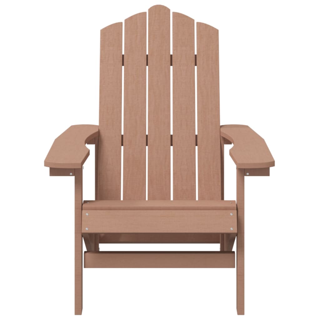 vidaXL Καρέκλα Κήπου Adirondack Καφέ από HDPE