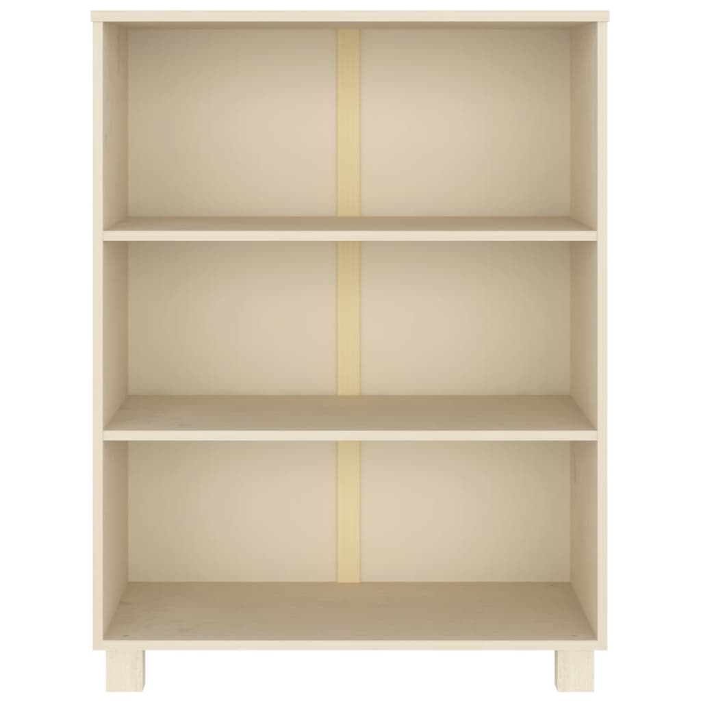 vidaXL Βιβλιοθήκη HAMAR Καφέ Μελί 85 x 35 x 112 εκ. Μασίφ Ξύλο Πεύκου