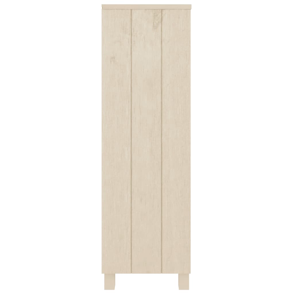vidaXL Βιβλιοθήκη HAMAR Καφέ Μελί 85 x 35 x 112 εκ. Μασίφ Ξύλο Πεύκου