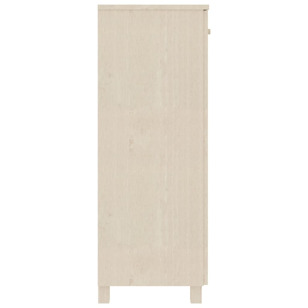 vidaXL Παπουτσοθήκη HAMAR Καφέ Μελί 85x40x108 εκ. Μασίφ Ξύλο Πεύκου