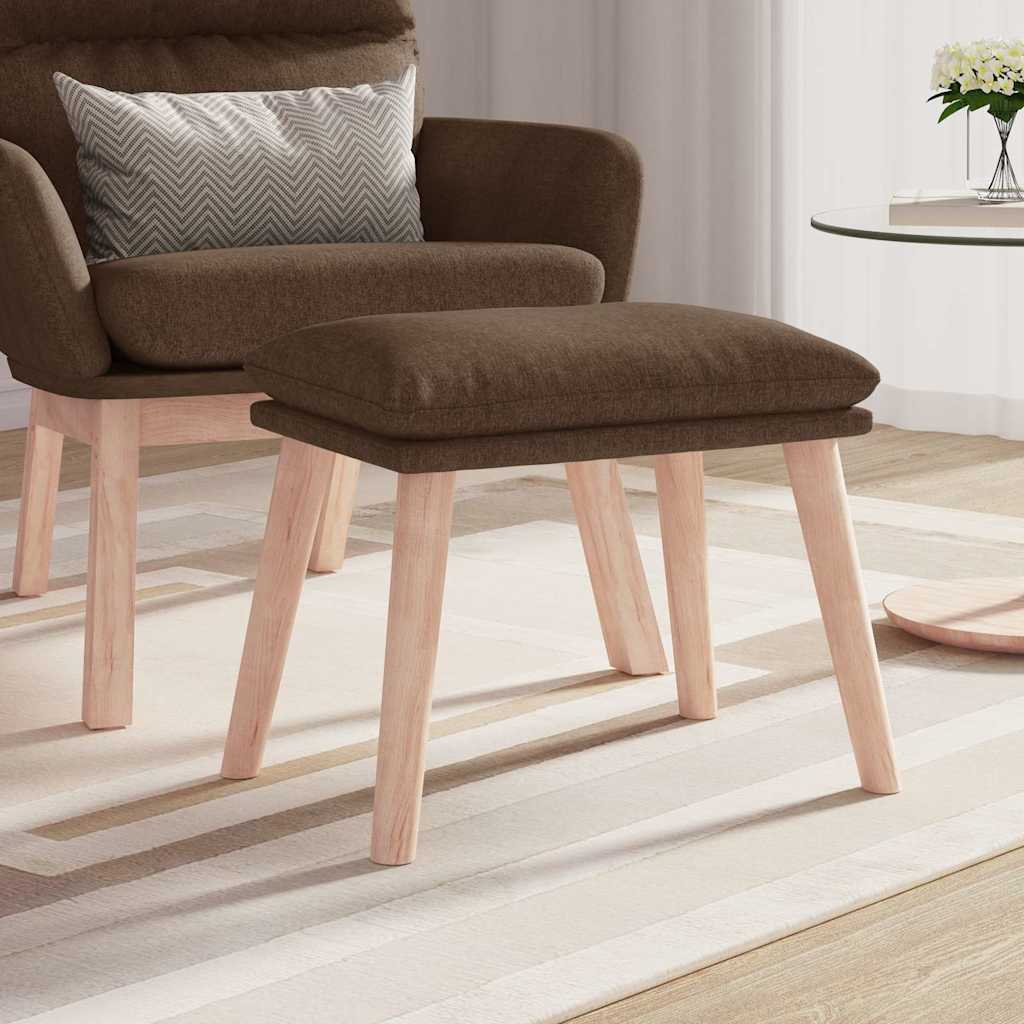vidaXL Υποπόδιο Καφέ 45 x 29,5 x 35 εκ. Υφασμάτινο