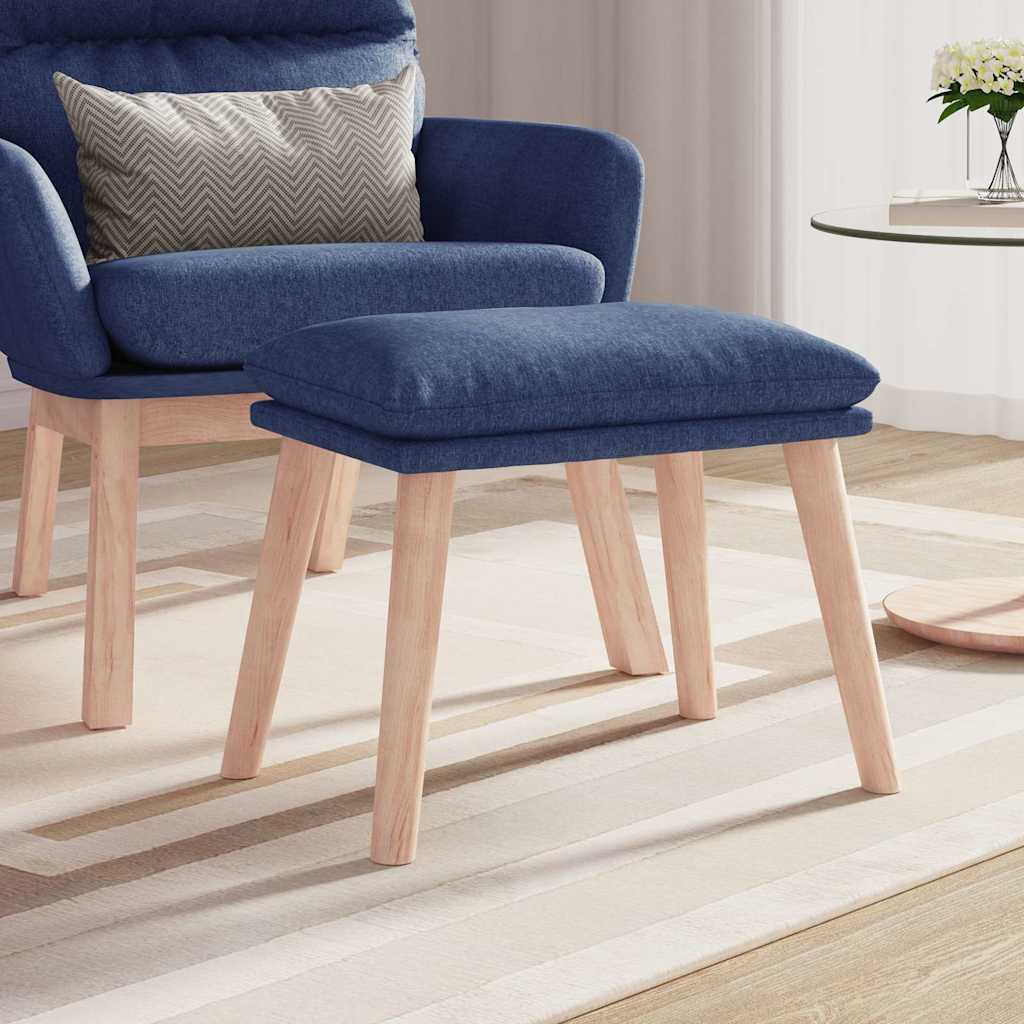 vidaXL Υποπόδιο Μπλε 45 x 29,5 x 35 εκ. Υφασμάτινο