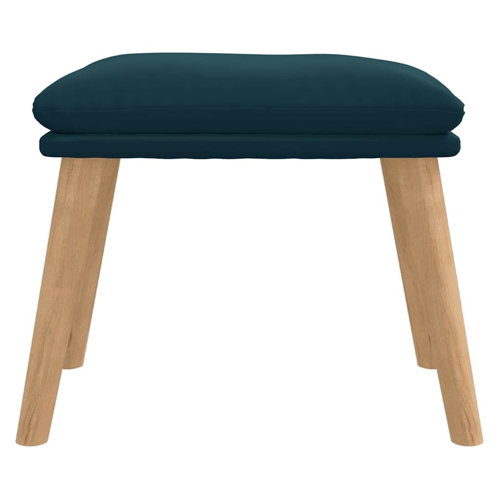 vidaXL Υποπόδιο Μπλε 45x29,5x35 εκ. Βελούδινο