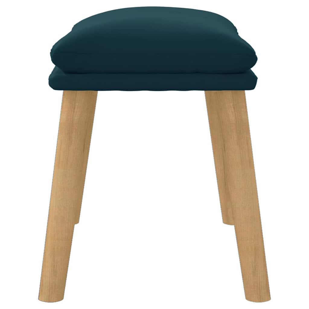 vidaXL Υποπόδιο Μπλε 45x29,5x35 εκ. Βελούδινο