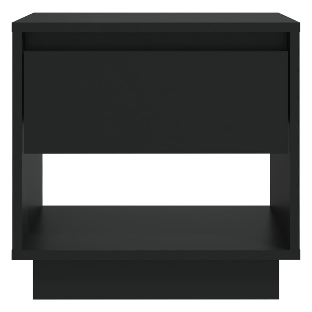 vidaXL Κομοδίνο Μαύρο 45 x 34 x 44 εκ. από Μοριοσανίδα
