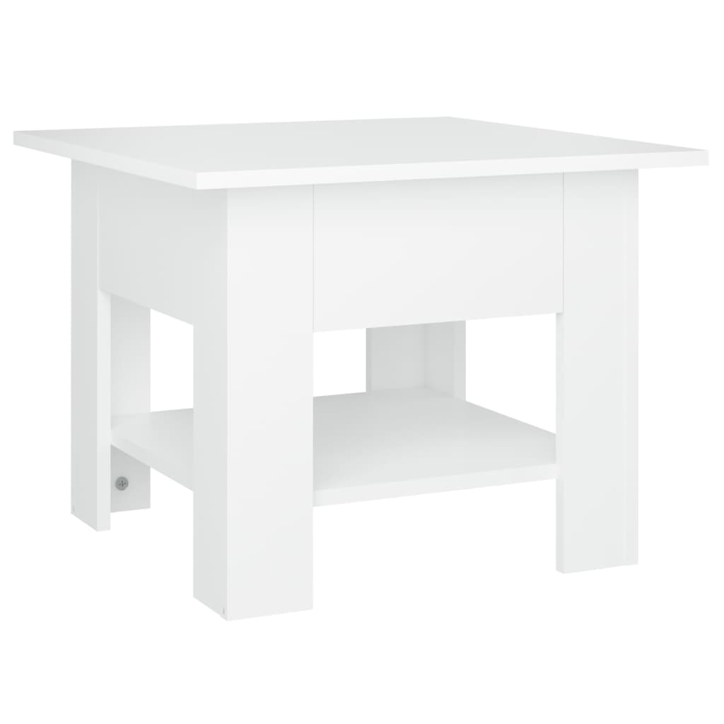 vidaXL Τραπεζάκι Σαλονιού Λευκό 55x55x42 εκ. Επεξεργ. Ξύλο