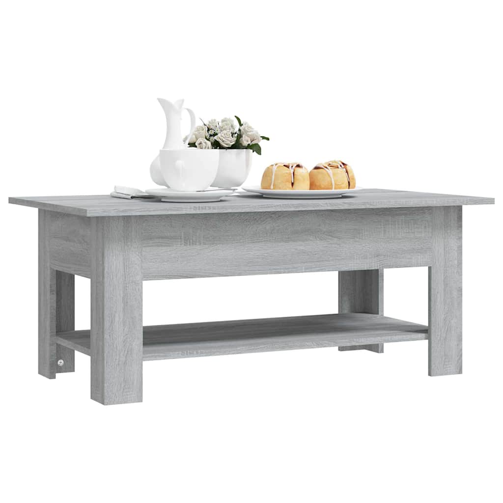 vidaXL Τραπεζάκι Σαλονιού Γκρι Sonoma 102x55x42 εκ. Επεξεργασμένο Ξύλο