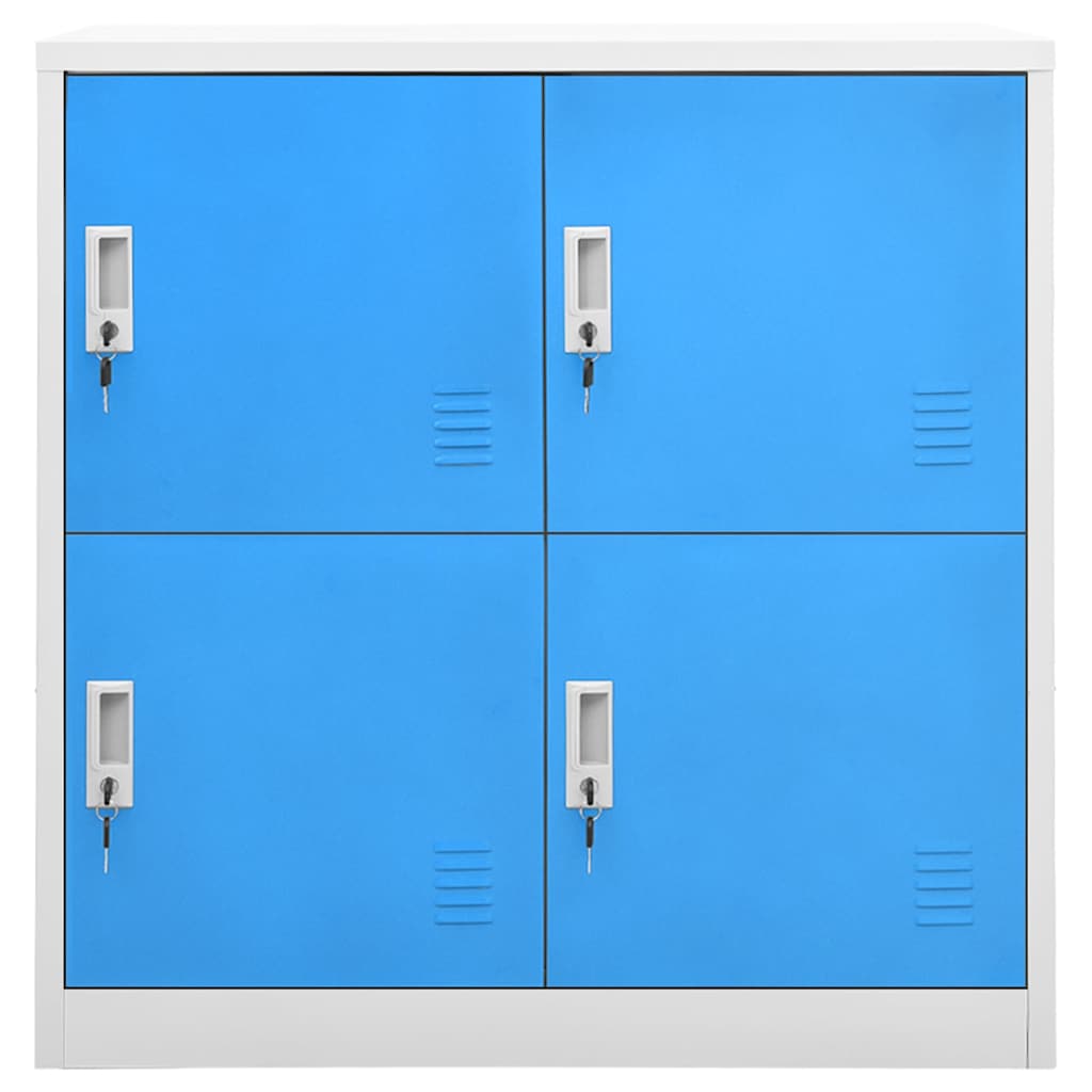vidaXL Φοριαμοί 5 τεμ. Ανοιχτό Γκρι/Μπλε 90 x 45 x 92,5 εκ. Ατσάλινοι