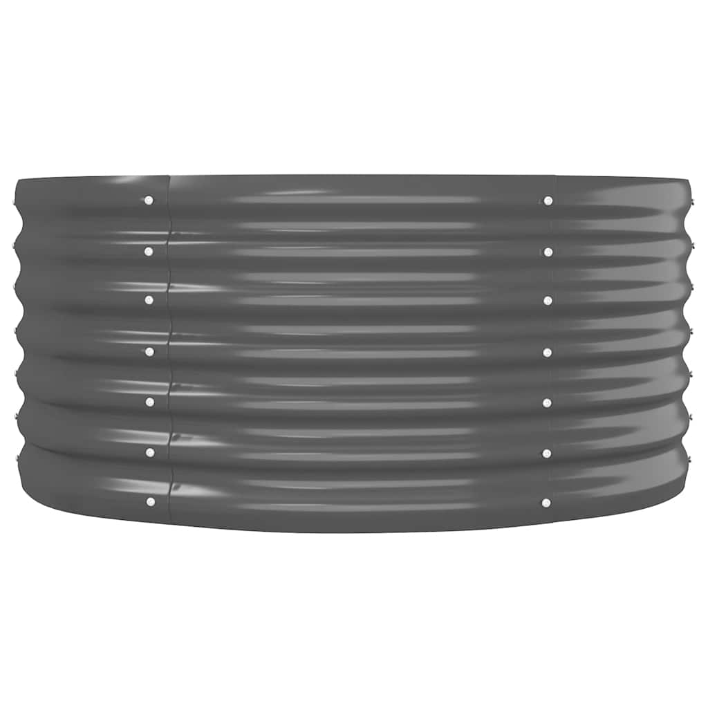 vidaXL Ζαρντινιέρα Ανθρακί 224x80x36 εκ Γαλβανισμένος χάλυβας