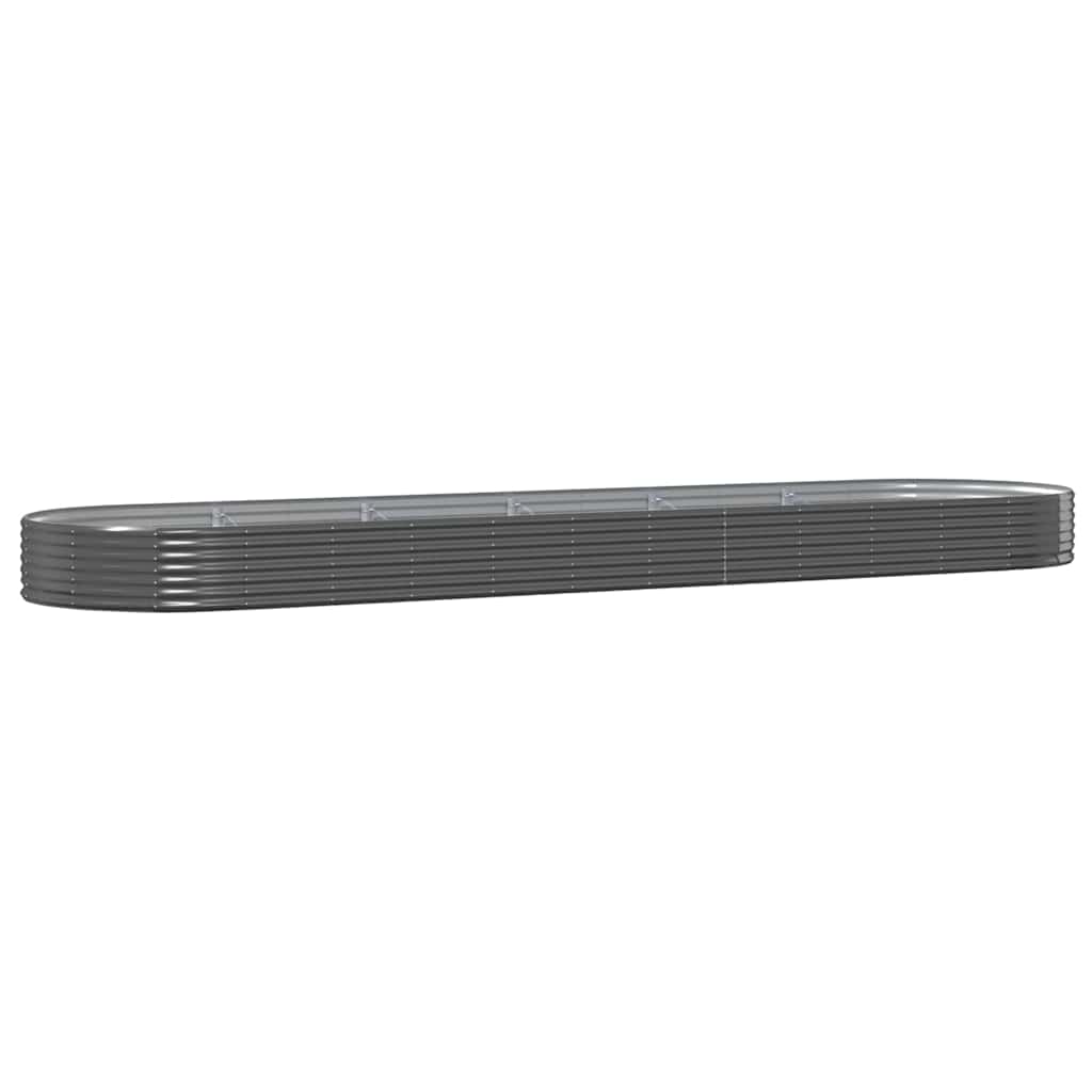vidaXL Ζαρντινιέρα Ανθρακί 523x140x36εκ Γαλβανισμένος χάλυβας