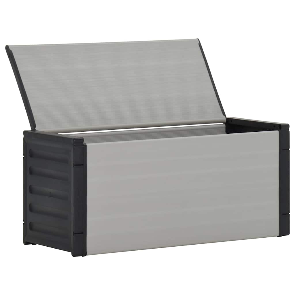 vidaXL Κάδος Απορριμάτων Κήπου Γκρι 85 x 34 x 40 εκ.