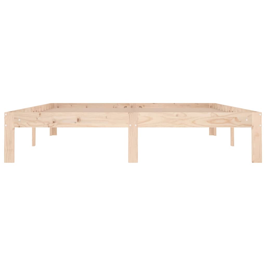 vidaXL Πλαίσιο Κρεβατιού 150 x 200 εκ. Μασίφ Ξύλο King Size