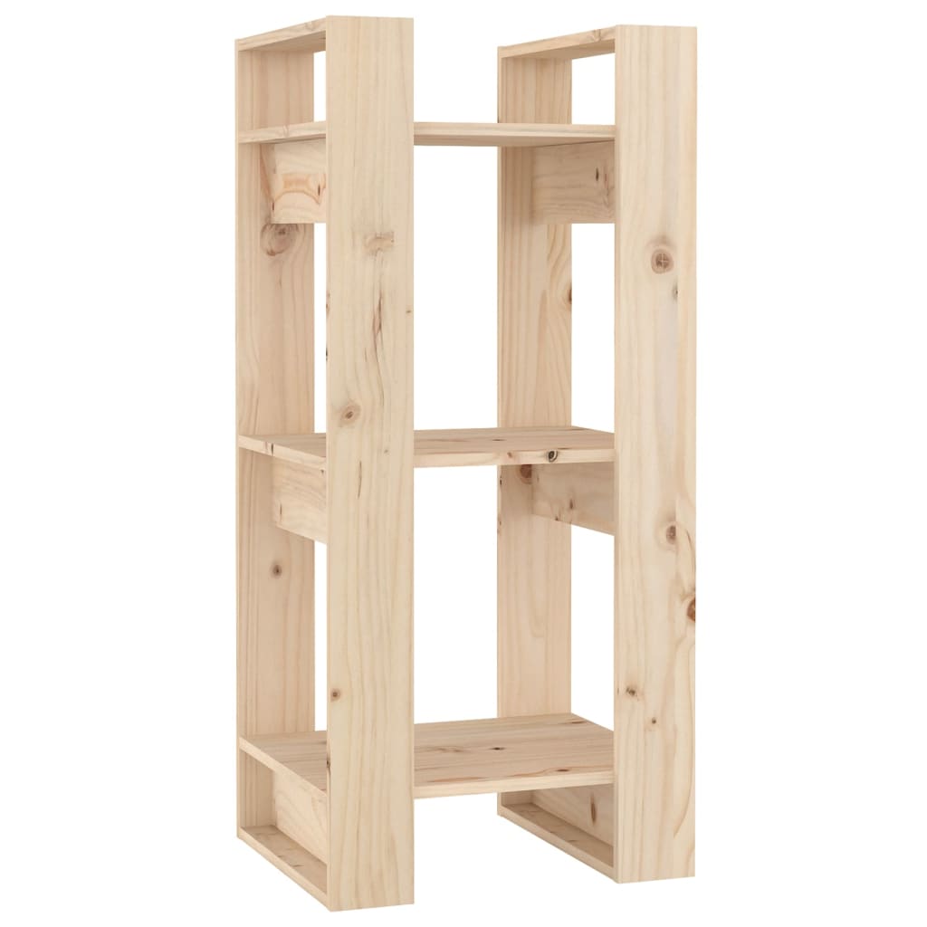 vidaXL Βιβλιοθήκη/Διαχωριστικό Χώρου 41x35x91 εκ. Μασίφ Ξύλο Πεύκου