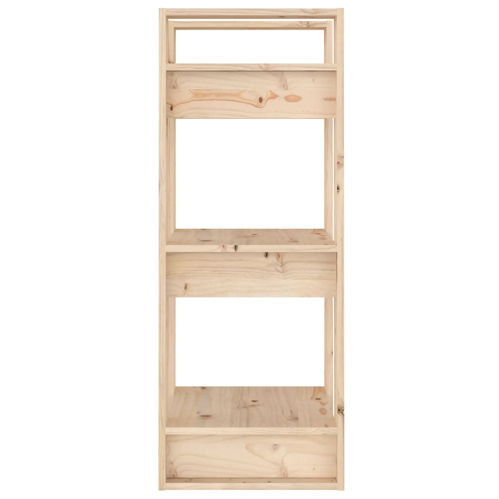 vidaXL Βιβλιοθήκη/Διαχωριστικό Χώρου 41x35x91 εκ. Μασίφ Ξύλο Πεύκου