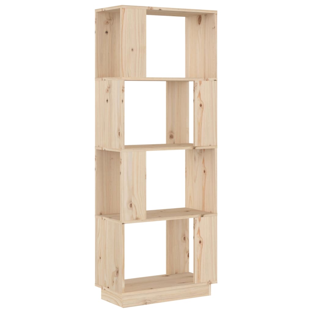 vidaXL Βιβλιοθήκη/Διαχωριστικό Χώρου 51x25x132 εκ. Μασίφ Ξύλο Πεύκου