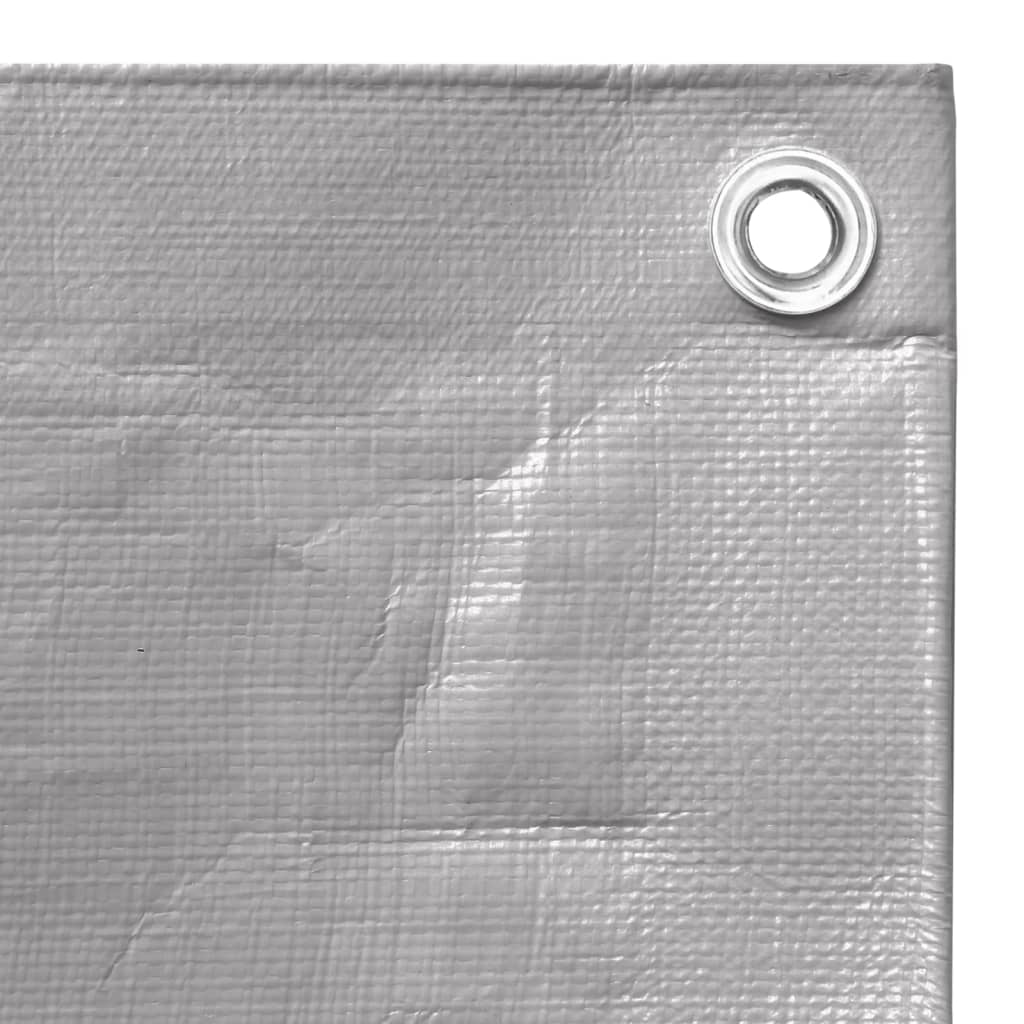 vidaXL Μουσαμάς Γκρι 260 γρ./μ.² 6x10 μ. από HDPE