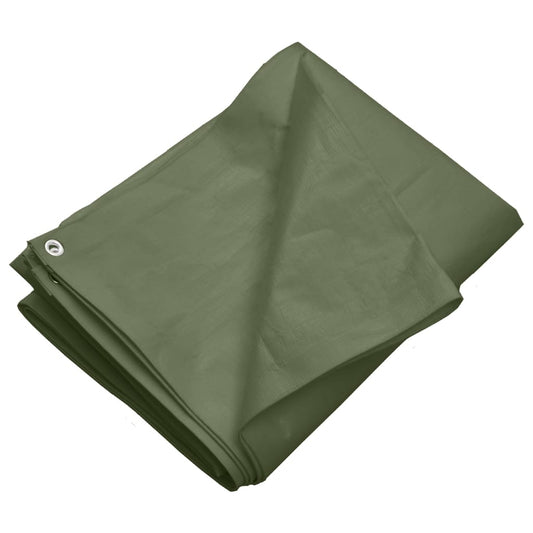 vidaXL Μουσαμάς Γκρι 260 γρ./μ.² 8 x 10 μ. από HDPE