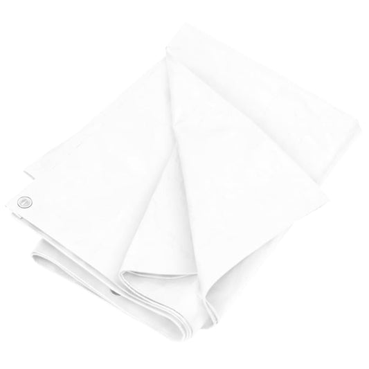 vidaXL Μουσαμάς Λευκός 180 γρ./μ.² 8x8 μ. από HDPE
