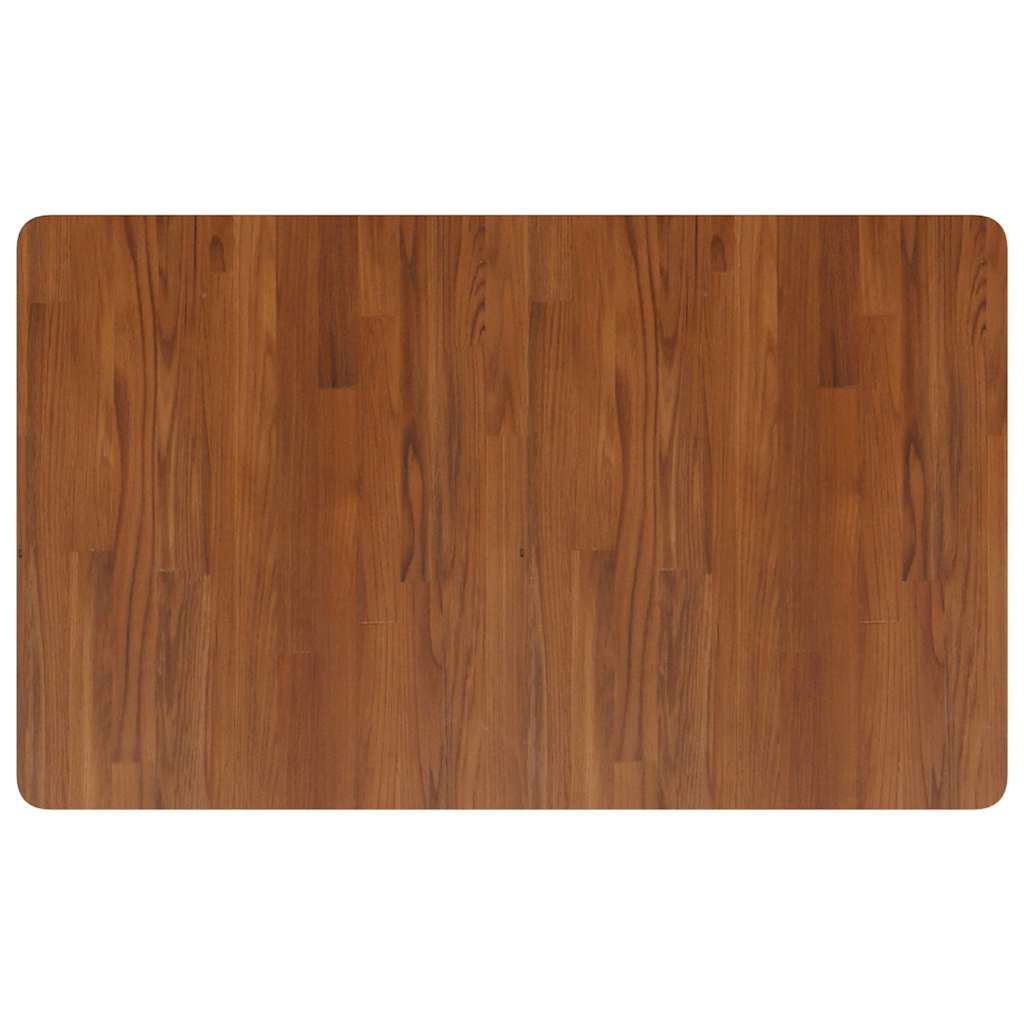 vidaXL Πάγκος Μπάνιου Σκ. Καφέ 100x60x2,5 εκ. Επεξ. Μασίφ Ξύλο