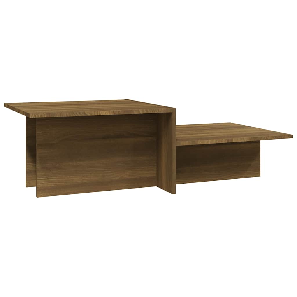 vidaXL Τραπεζάκι Σαλονιού Καφέ Δρυς 111,5x50x33 εκ. Επεξεργασμένο Ξύλο